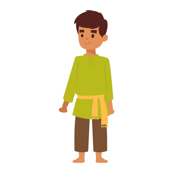 Векторні ілюстрації індійський хлопчик — стоковий вектор