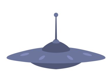 Ufo uzay gemisi vektör izole