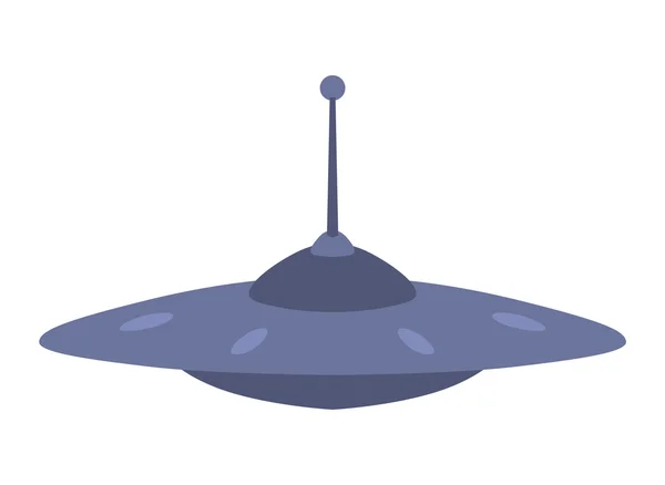 Ufo-Raumschiffvektor isoliert — Stockvektor