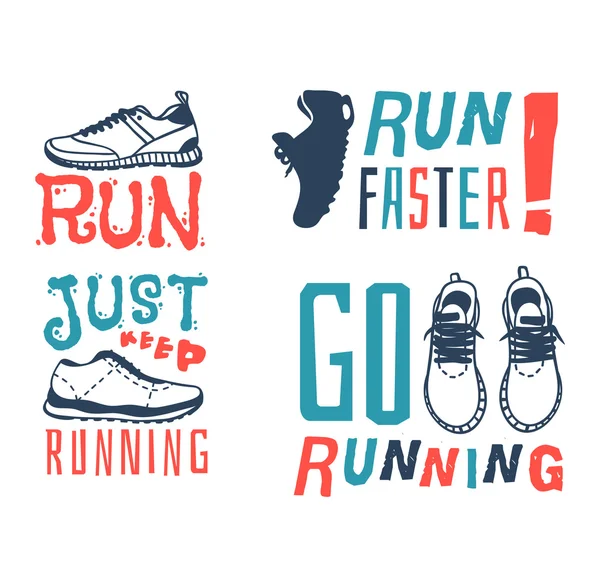 Run sport motivation vector — Stock Vector