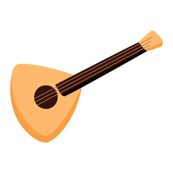 Vector balalaika guitarra . — Vector de stock
