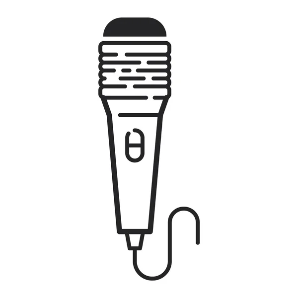 Different microphones types vector icons — Stock Vector