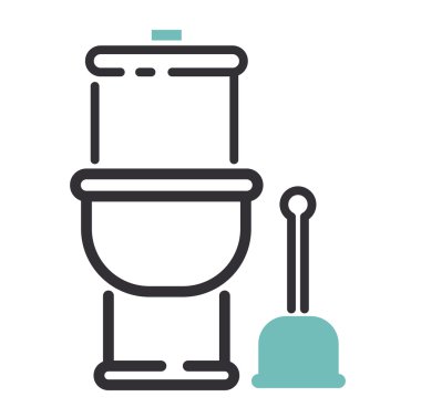 mobilya ikonu vektör illüstrasyonu