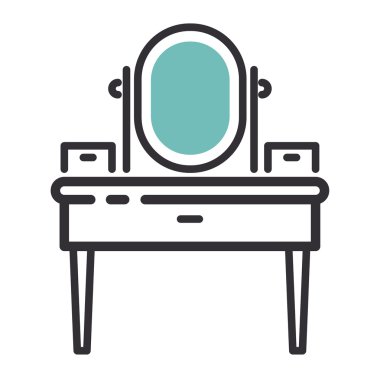 mobilya ikonu vektör illüstrasyonu