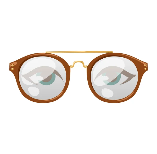 Gafas ojo humano vector — Vector de stock