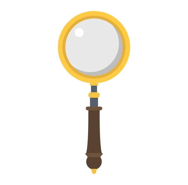 Pictogram met vergrootglas zoeken loupe — Stockvector