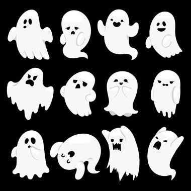 Hayalet karakter vektör karakterleri.