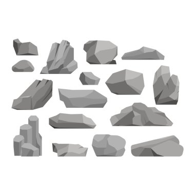 Rocks and stones vector illustration clipart