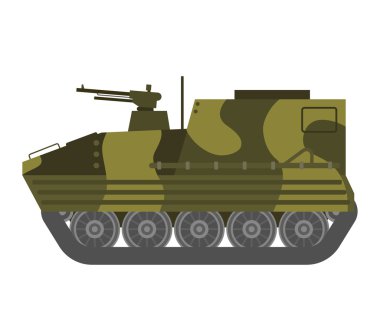 İzole tank vektör çizim.