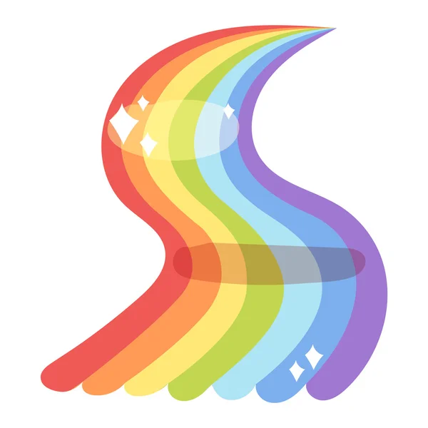 Rainbow vector icon isolated — Stock Vector