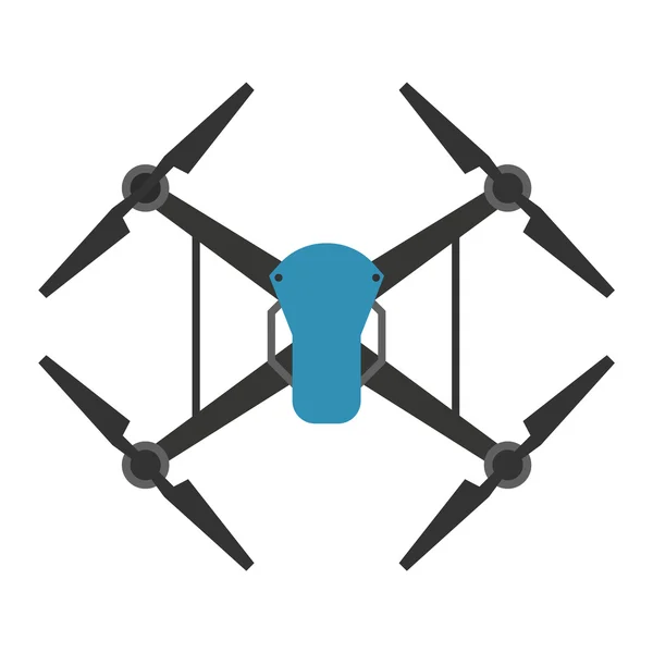 Изолированный вектор квадрокоптера — стоковый вектор