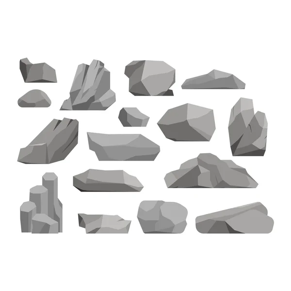 Ilustrasi vektor batu dan batuan Grafik Vektor