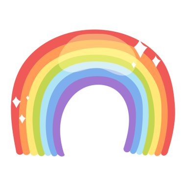 Gökkuşağı vektör simge izole