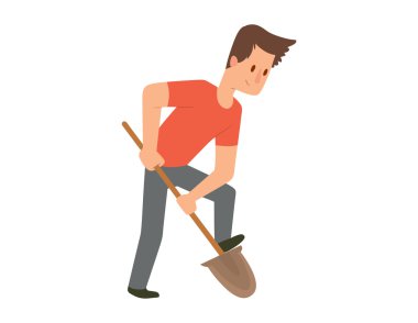 Bahçe hasat insanlar karakter vektör