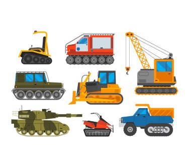 Caterpillar araç traktör vektör
