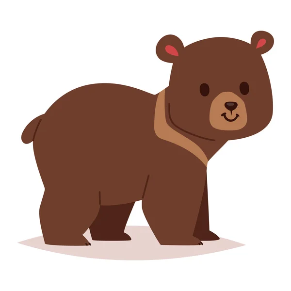 Personagem vetorial urso dos desenhos animados —  Vetores de Stock