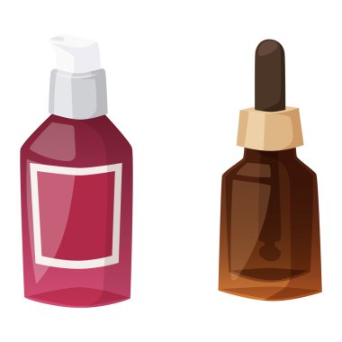 Kozmetik boş paket kutusu simge vektör.