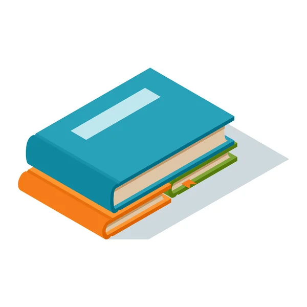 Icono de libro isométrico vector ilustración . — Vector de stock