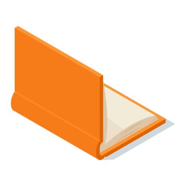 İzometrik kitap simge vektör Illustration.