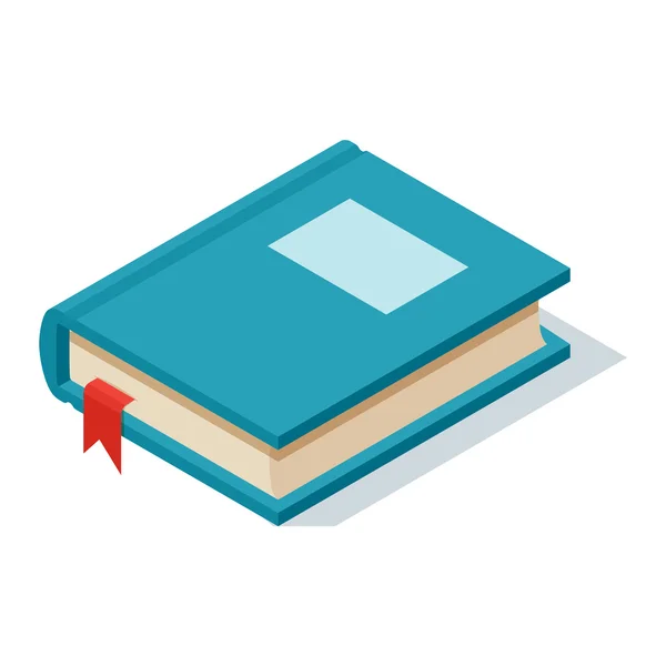 Icono de libro isométrico vector ilustración . — Vector de stock