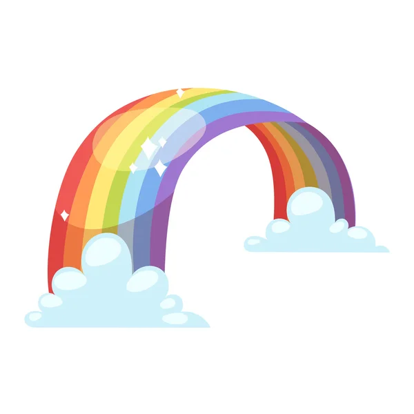 Regenbogen-Vektorsymbol isoliert — Stockvektor