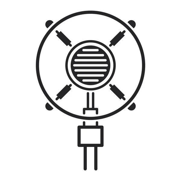 Différents types de microphones icônes vectorielles — Image vectorielle