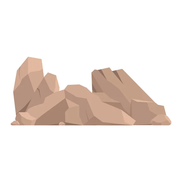 Ilustración de vectores de rocas y piedras — Vector de stock