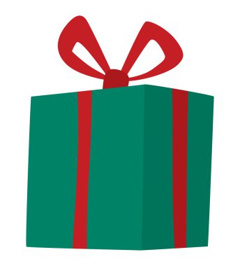 Hediye kutusu vektör simge izole