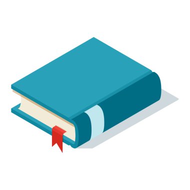 İzometrik kitap simge vektör Illustration.