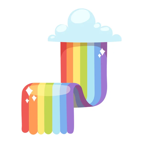 Rainbow vector icon isolated — Stock Vector