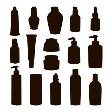 Kozmetik boş paket kutusu simge vektör.