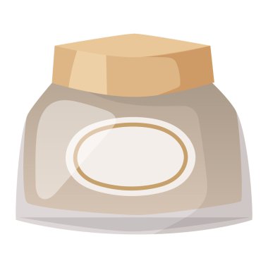 Kozmetik boş paket kutusu simge vektör.