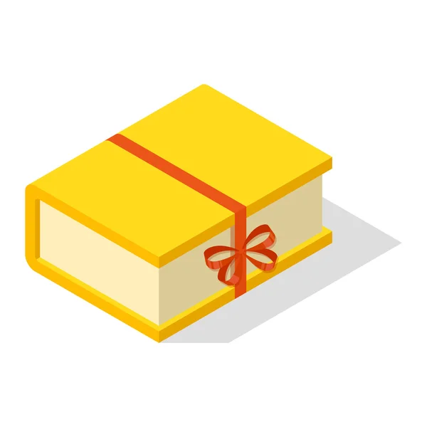 Icono de vector de caja de regalo isométrico aislado — Vector de stock