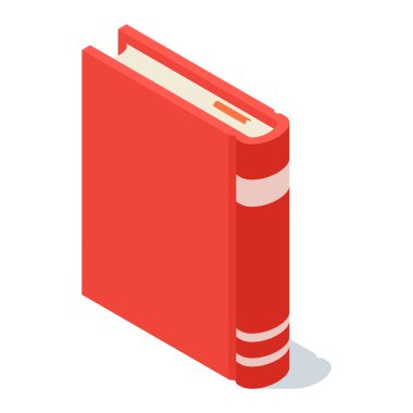 İzometrik kitap simge vektör Illustration.