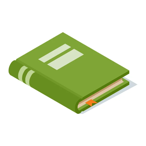 Isometric book icon vector illustration. — Stock Vector