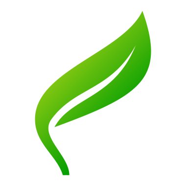 Yaprak ikonu vektör illüstrasyonu.