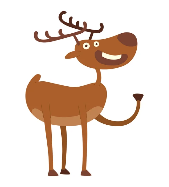 Personaje de vector de venado de dibujos animados — Vector de stock