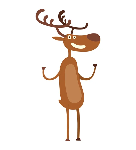 Personnage vecteur de cerf de bande dessinée — Image vectorielle