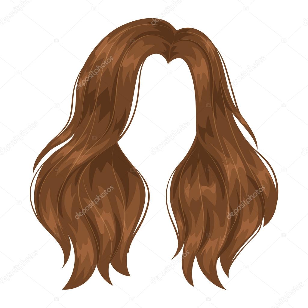 Vector woman hairstyle silhouette