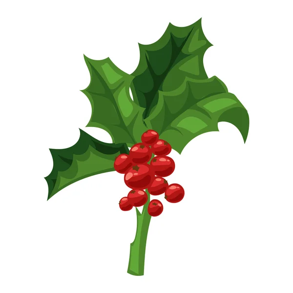 Kerst berry vectorillustratie. — Stockvector