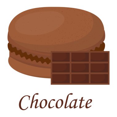 Acıbadem kurabiyesi pasta vektör çizim