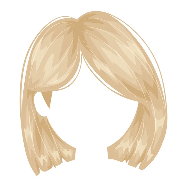 ベクトルの女性の髪型のシルエット — ストックベクタ