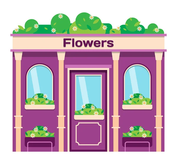 Shop facade vector illustration — Stock Vector