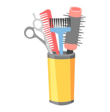 Kuaför Kuaför simgeler vektör