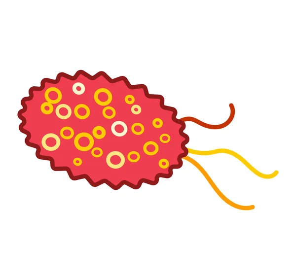 Ikon vektor virus bakteri - Stok Vektor