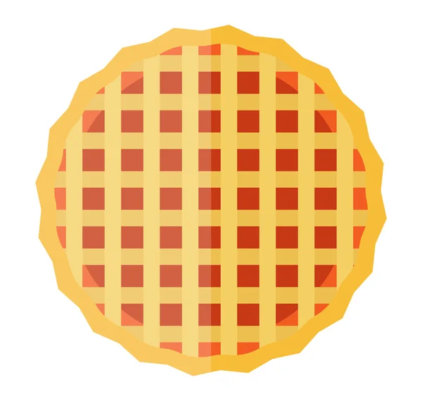 Waffle pasteles vector ilustración . — Vector de stock