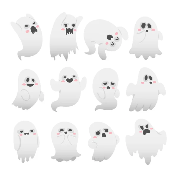 Ghost vector characters isolated — Stock Vector