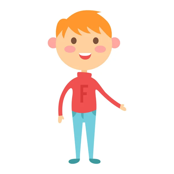 Cute boy vector illustration. — Stock Vector