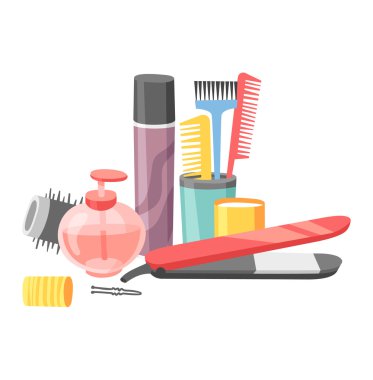 Kuaför Kuaför simgeler vektör