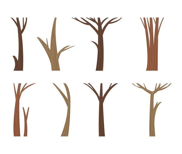 Illustration vectorielle tronc d'arbre . — Image vectorielle